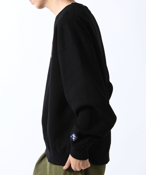 「FREAK'S STORE」 「Mountain Mania」スウェットカットソー LARGE ブラック メンズ_画像8