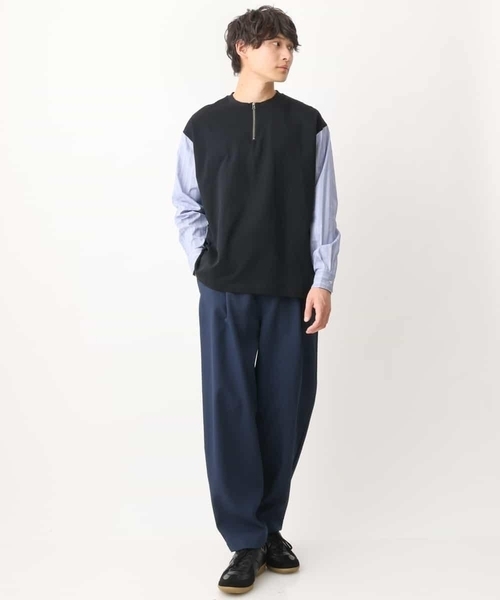「a.v.v」 長袖Tシャツ 50 ホワイト メンズ
