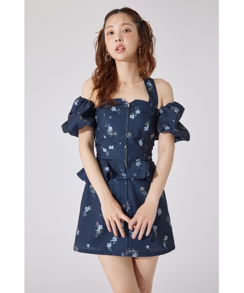 rienda ワンピース 「AKB48 千葉恵里さん着用」2WAYオフショル