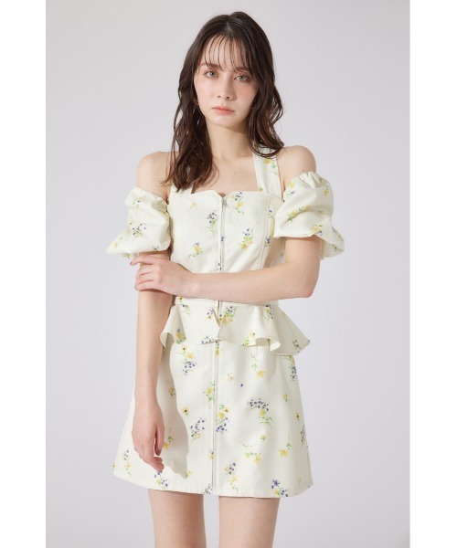 rienda ワンピース 「AKB48 千葉恵里さん着用」2WAYオフショル