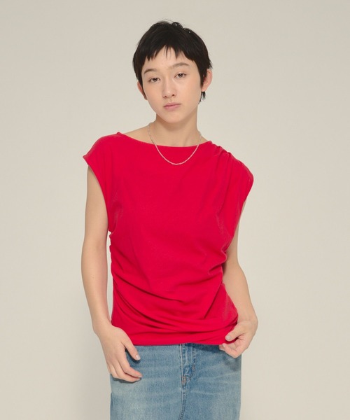 tシャツ 「eL」Asymmetry Tuck NS/575732 レディース