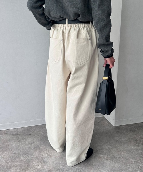 NOGLE パンツ 「NOGLE/ノグル」ワイドルーズツイルパンツ レディース