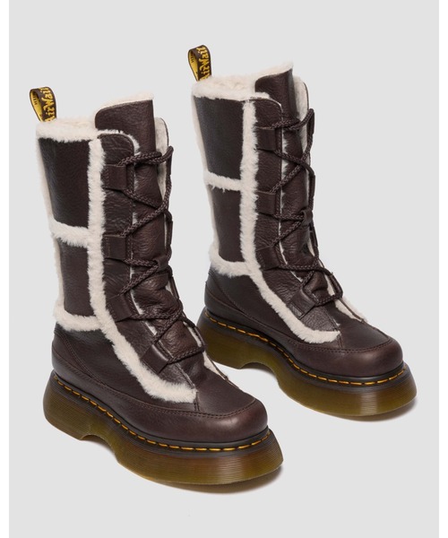 ブーツ Dr. Martens/ドクターマーチン BUZZ LACE ウォームライン ハイ レッグ ブーツ 41287200 メンズ レディースの画像