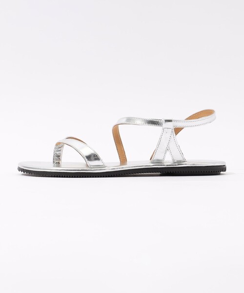 「GALERIE VIE」 フラットサンダル 36 シルバー レディース_画像3