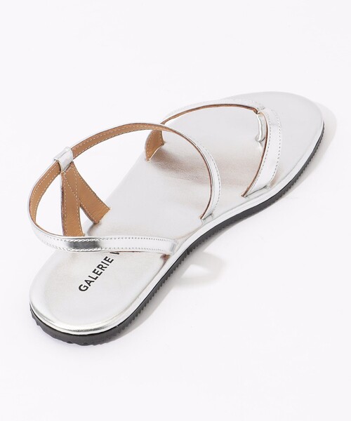 「GALERIE VIE」 フラットサンダル 36 シルバー レディース_画像5
