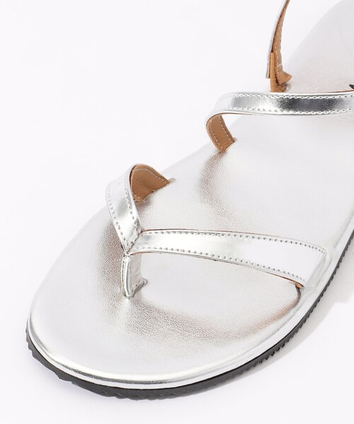 「GALERIE VIE」 フラットサンダル 36 シルバー レディース_画像6