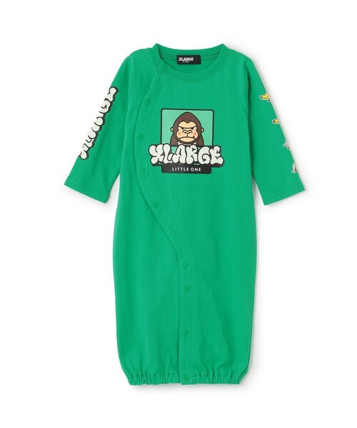 XLARGE KIDS ベビー服 ロンパース スタイ セット売り XLARGE KIDS ベビー服 ロンパース ファニーゴリラ＆車2WAYオール