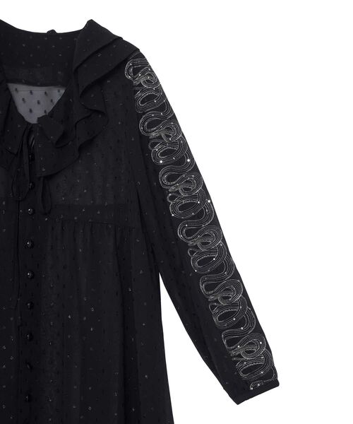 HYSTERIC GLAMOURヒステリックグラマー髑髏×花チュニックワンピース HYSTERIC GLAMOUR（ヒステリックグラマー）の「SKULL BERRY pt OP