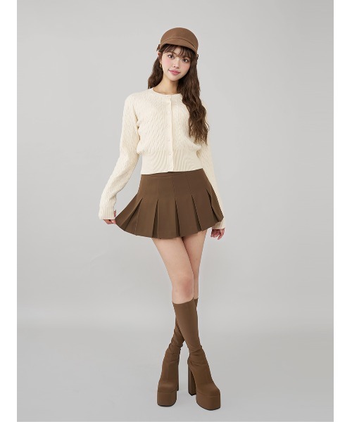 Darich（ダーリッチ） スカート セミワイドプリーツテーラードミニ