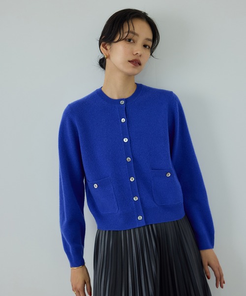 半額以下の最終値下げ!!【ROPÉ】カシミヤブレンドコクーンショートカーディガン ROPE'（ロペ） カーディガン 「一部WEB限定」ウールカシミヤ ブレンド