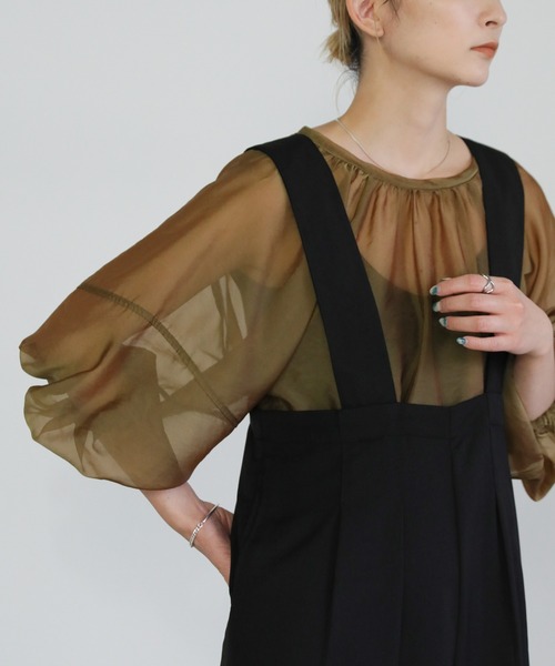 「select MOCA」 7分袖ブラウス FREE ピンク レディース_画像4