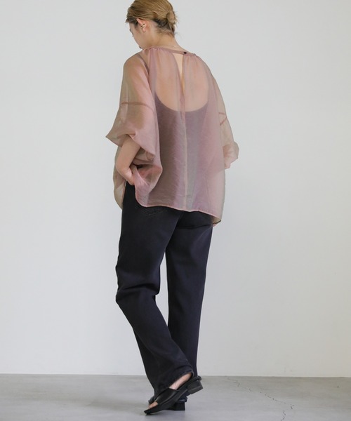 「select MOCA」 7分袖ブラウス FREE ピンク レディース_画像5