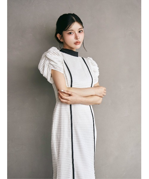 「Darich」 半袖ワンピース - サックスブルー レディース_画像4