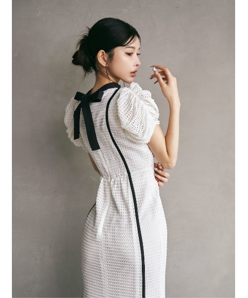 「Darich」 半袖ワンピース - サックスブルー レディース_画像5