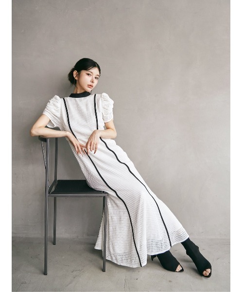 「Darich」 半袖ワンピース - サックスブルー レディース_画像7