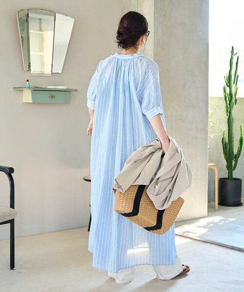 「FREAK'S STORE」 半袖ワンピース MEDIUM ブラック レディース_画像5