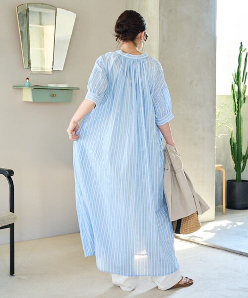 「FREAK'S STORE」 半袖ワンピース MEDIUM ブラック レディース_画像6