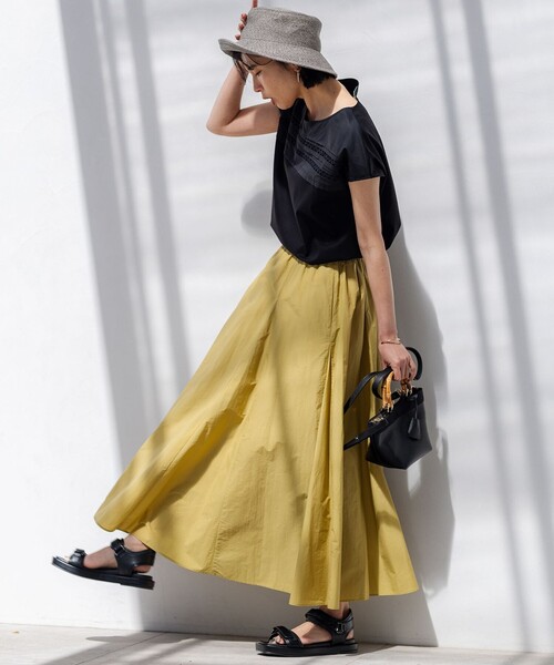 「23区」 半袖カットソー 38 グリーン レディース_画像5