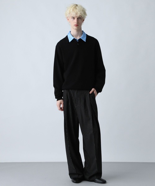 HARE（ハレ） ポロシャツ コンパクトニットポロLS(HARE) メンズ