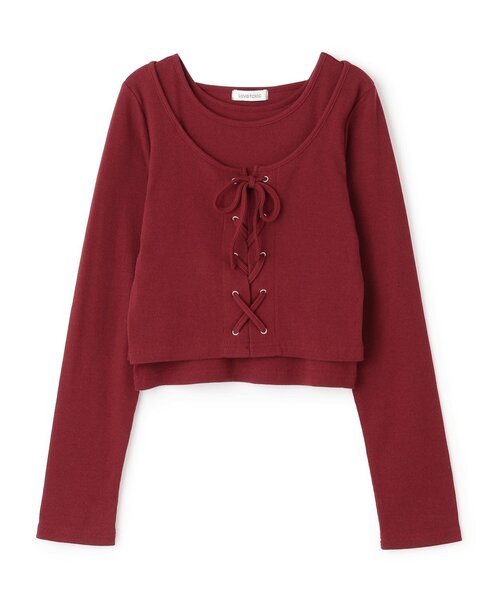 LOVETOXIC tシャツ レースアップ長袖TシャツSET キッズ 子供服 女の子 