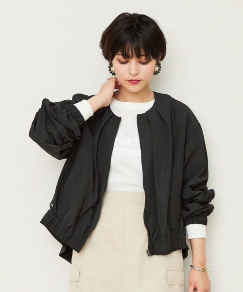 新品未使用　レースブルゾン SHOO・LA・RUE｜ちょうどいい華やかさ ふんわりレースブルゾン