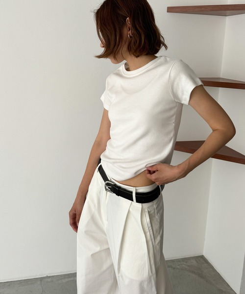 「CANAL JEAN」 「HARING」半袖Tシャツ ONE SIZE レッド レディース_画像2