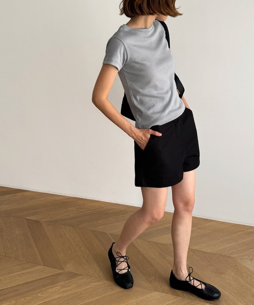 「CANAL JEAN」 「HARING」半袖Tシャツ ONE SIZE レッド レディース_画像8