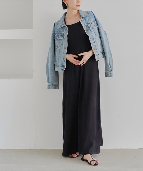 「titivate」 ノースリーブワンピース L ライトグレー レディース_画像5