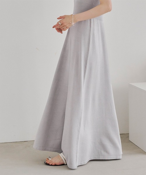 「titivate」 ノースリーブワンピース L ライトグレー レディース_画像8