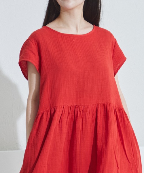 「pairmanon」 半袖ワンピース FREE ピンク レディース_画像5