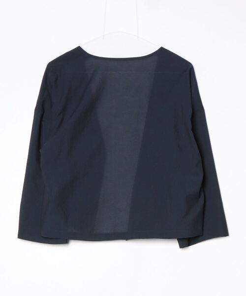 「en recre」 長袖ブラウス 38 ネイビー レディース_画像2