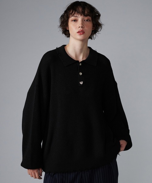 ONCILY（オンシェリー） 長袖ニット MEDIUM ブラック メンズ