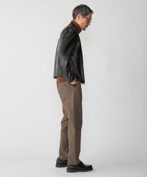 SHIPS（シップス） 革ジャン ライダース SHIPS: ラムレザー シングル