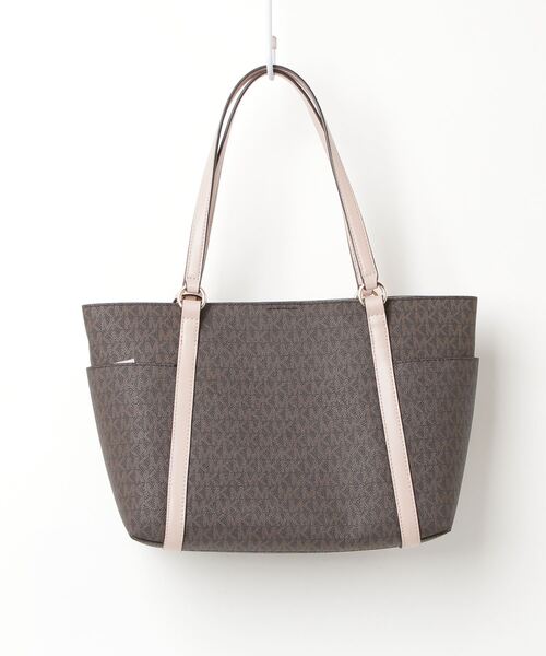 【新品未使用】MICHAEL KORS トートバッグ ブラウン/ホワイト マイケル マイケル コース MICHAEL MICHAEL KORS バッグ トートバッグ