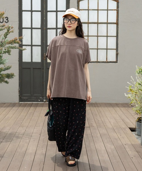 「niko and...」 半袖カットソー LARGE ライトブルー レディース_画像9