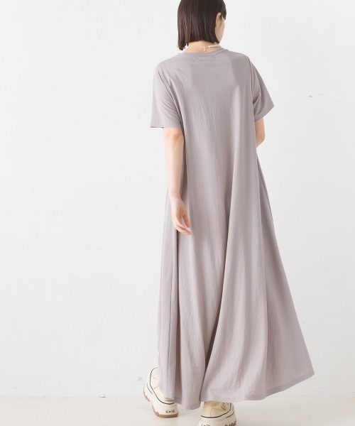 「OMNES Another Edition」 半袖ワンピース FREE ブルー レディース_画像5