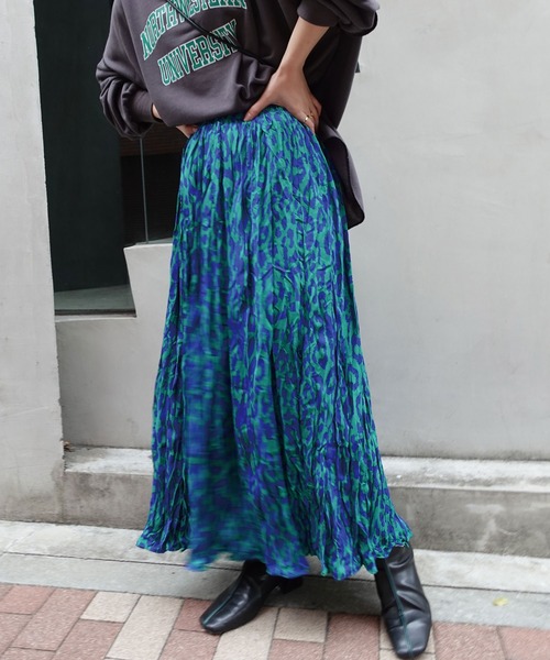 「CORNERS」 プリーツスカート M ピンク レディース_画像6