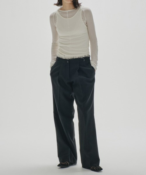 「TODAYFUL」 長袖カットソー FREE ホワイト レディース_画像3