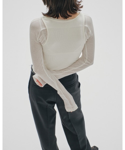 「TODAYFUL」 長袖カットソー FREE ホワイト レディース_画像5