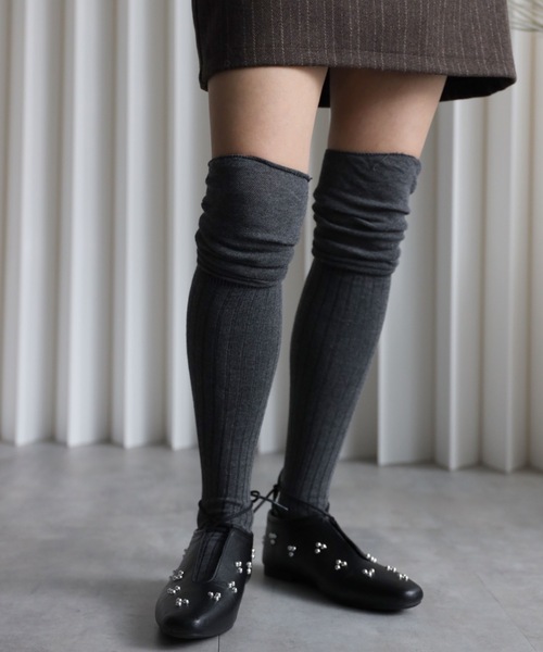 YENNA 靴下 ニーハイ切替ソックス レディース : ZOZOTOWN Yahoo!店
