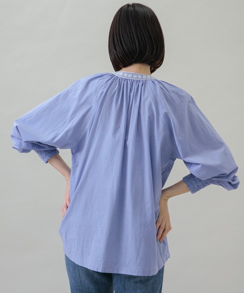 「URBAN RESEARCH Sonny Label」 長袖ブラウス FREE ブルー レディース_画像5