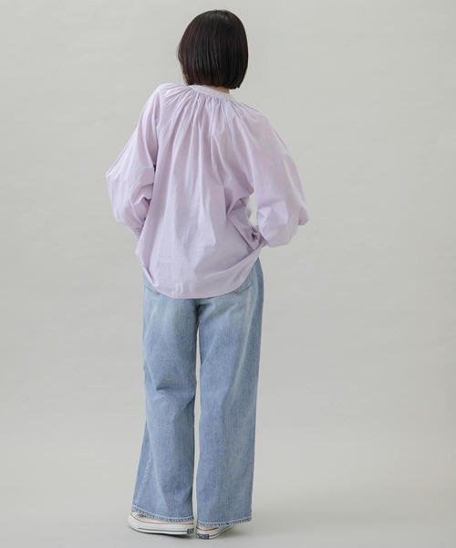 「URBAN RESEARCH Sonny Label」 長袖ブラウス FREE ブルー レディース_画像7