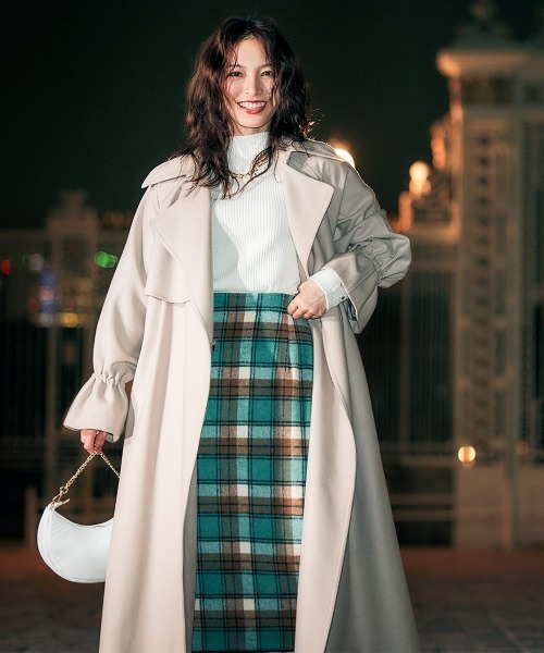 「12Twelve Agenda」 スカート M グリーン レディース_画像3