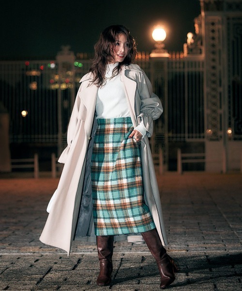 「12Twelve Agenda」 スカート M グリーン レディース_画像5