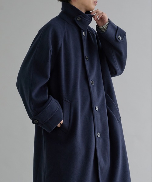 epnok ステンカラーコート LARGE ネイビー メンズ : ZOZOTOWN Yahoo!店