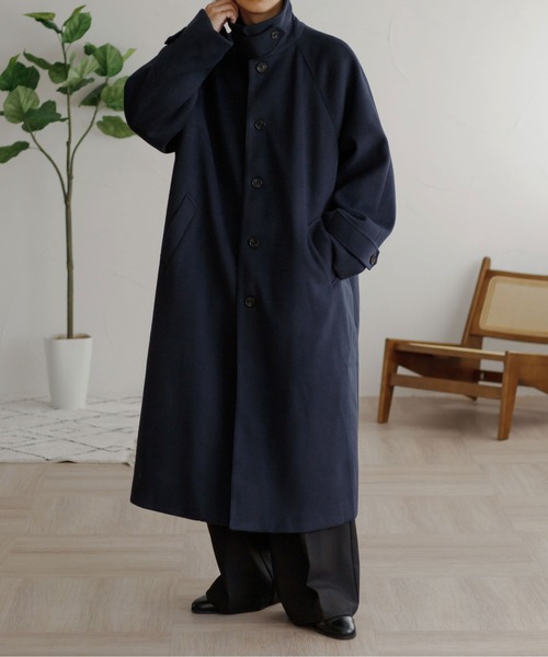 epnok ステンカラーコート LARGE ネイビー メンズ : ZOZOTOWN Yahoo!店