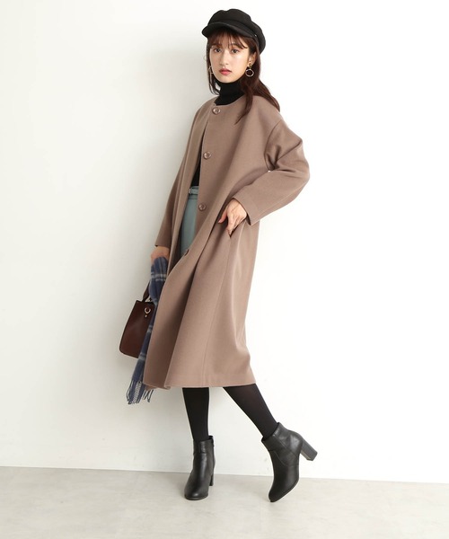 「N.(N. Natural Beauty Basic)」 ノーカラーコート MEDIUM ブラウン系その他2 レディース_画像5