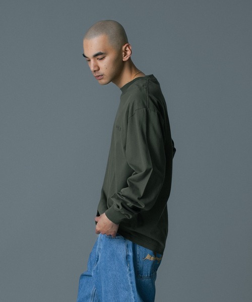 XLARGE（エクストラ ラージ） tシャツ EMBOSSED SLANTED OG L/S TEE