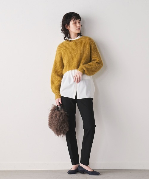 「la.f…」 パンツ 10号 ボルドー レディース_画像2