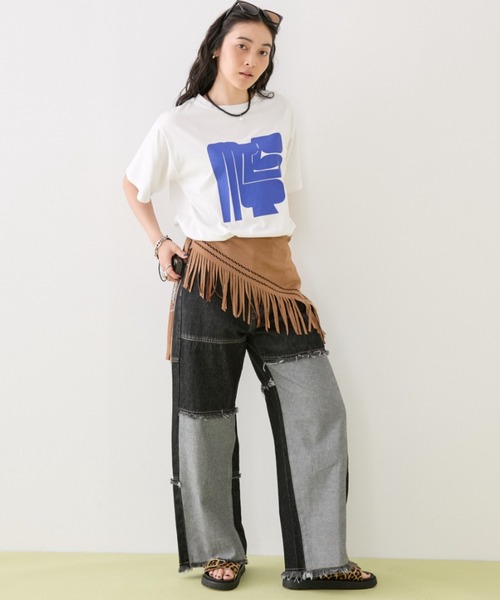 MIRROR STOKE ワイドパンツ ジーンズ デニム デニムパンツ 「ZOZO限定